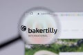 New York, USA - 26 April 2021: Baker Tilly logo close-up on website page, Illustrative Editorial