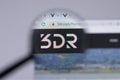 New York, USA - 26 April 2021: 3D Robotics 3DR logo close-up on website page, Illustrative Editorial