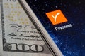 Payoneer icon app on smartphone