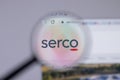 New York, USA - 26 April 2021: Serco Group company logo close-up on website page, Illustrative Editorial
