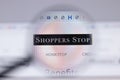 New York, USA - 26 April 2021: Shoppers Stop logo close-up on website page, Illustrative Editorial