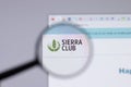 New York, USA - 26 April 2021: Sierra Club logo close-up on website page, Illustrative Editorial