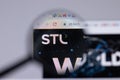 New York, USA - 26 April 2021: Sterlite Technologies STL logo close-up on website page, Illustrative Editorial