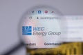 New York, USA - 26 April 2021: WEC Energy Group company logo close-up on website page, Illustrative Editorial