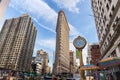 NEW YORK, USA - AUGUST 7, 2017: Flatiron Building view on Augus Royalty Free Stock Photo