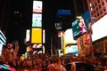 NEW YORK, USA - August 31, 2018: New York city streets , Broadway , Times square.