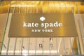 NEW YORK, USA - August, 2018: Official Kate Spade New York store at Oculus Shopping Center, New York. Royalty Free Stock Photo