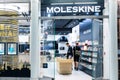 NEW YORK, USA - August, 2018: Official Moleskine store at Oculus Shopping Center, New York. Moleskine is an Italian Royalty Free Stock Photo