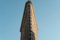 New York USA. classic old Flat Iron building, architecture and skyscrapers against bluesky, Manhattan, Royalty Free Stock Photo