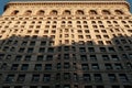 New York USA. classic old Flat Iron building, architecture and skyscrapers against bluesky, Manhattan, Royalty Free Stock Photo