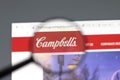 New York, USA - 15 February 2021: Campbell Soup Company website in browser with company logo, Illustrative Editorial