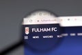 New York, USA - 15 February 2021: Fulham website in browser with company logo, Illustrative Editorial Royalty Free Stock Photo