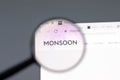 New York, USA - 15 February 2021: Monsoon Accessorize website in browser with company logo, Illustrative Editorial