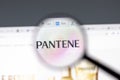 New York, USA - 15 February 2021: Pantene website in browser with company logo, Illustrative Editorial