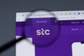 New York, USA - 17 February 2021: stc Saudi Telecom logo close up on website page, Illustrative Editorial