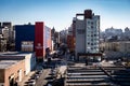 Aerial view of downtown Brooklyn from a rooftop in Gowanus