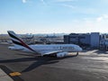 Emirates Airlines Airbus A380-800 at John F Kennedy International Airport Royalty Free Stock Photo