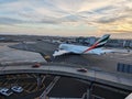 Emirates Airlines Airbus A380-800 at John F Kennedy International Airport Royalty Free Stock Photo