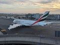 Emirates Airlines Airbus A380-800 at John F Kennedy International Airport Royalty Free Stock Photo