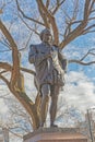 New York Central Park William Shakespeare bronze sculpture winter time