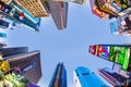 Times Square, featured with Broadway Theaters and huge number of LED signs, is a symbol of New York City Royalty Free Stock Photo