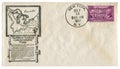 New York, The USA  - 13 Jul 1937: US historical envelope: cover with cachet Northwest Territory, postage stamp ordinance of 1787 P Royalty Free Stock Photo