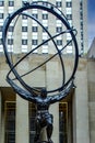 New York, USA June 4, 2023: Atlas the bronze statue Royalty Free Stock Photo