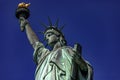 New York, USA June 1, 2023: Beautiful photo of the Statue of Liberty, symbol of freedom and democracy of Manhattan, the Big Apple Royalty Free Stock Photo