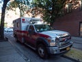 Image of a New York Fire Department ambulance. Royalty Free Stock Photo