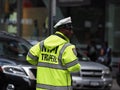 Image of an NYPD traffic agent in Manhattan.