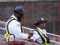 2 Times Square Alliance Public Safety Officers. Royalty Free Stock Photo