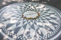 New York, USA; June, 22, 2017: John Lennon Memorial located in Central Park Royalty Free Stock Photo