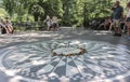 New York, USA; June, 22, 2017: John Lennon Memorial located in Central Park Royalty Free Stock Photo