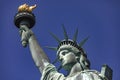 New York, USA June 1, 2023: The marvelous Statue of Liberty with her crown and torch, protecting the Big Apple.