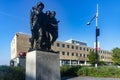 New York, USA June 1, 2023: Monument and tribute to the victims and heroes of World War II, located in Battery Park. Royalty Free Stock Photo