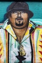 New York, USA June 3, 2023: Mural of Puerto Rican rapper Christopher Lee Rios