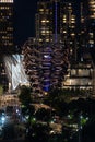 New York, USA - June 6, 2019: Night scene. The Vessel at Hudson Yards located on Manhattans West side - Image