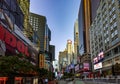 New York, USA June 1, 2023: Panoramic view of Manhattan\'s famous Broadway street located in the Big Apple next to New York.