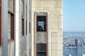New York, USA June 1, 2023: People looking down on Manhattan from a floor of the Empire State Building. Royalty Free Stock Photo