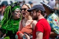 People participate in the Coney Islands annual mermaid parade, Brooklyn, New York, USA