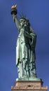 New York, USA June 1, 2023: Photo of the Big Apple\'s Statue of Liberty on its pedestal. Royalty Free Stock Photo