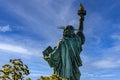 New York, USA June 1, 2023: Photo of the Statue of Liberty in Manhattan, the symbol of democracy and freedom. Royalty Free Stock Photo