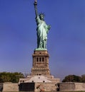 New York, USA June 1, 2023: The Statue of Liberty in Manhattan is the symbol of democracy and freedom. Royalty Free Stock Photo