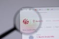 New York, USA - 18 March 2021: Chick-fil-A company logo icon on website, Illustrative Editorial