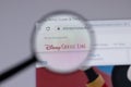 New York, USA - 18 March 2021: Disney Cruise Line company logo icon on website, Illustrative Editorial