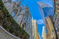 Exterior of Saint Patrick Cathedral, Manhattan, New York, USA Royalty Free Stock Photo