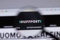 New York, USA - 18 March 2021: HuffPost company logo icon on website, Illustrative Editorial