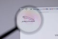 New York, USA - 18 March 2021: Jaguar Cars company logo icon on website, Illustrative Editorial