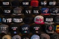 Baseball caps in store in New York