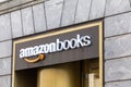 NEW YORK, USA - MAY 17, 2019: Amazon Books store in New York City. It is a chain of retail bookstores owned by the Royalty Free Stock Photo